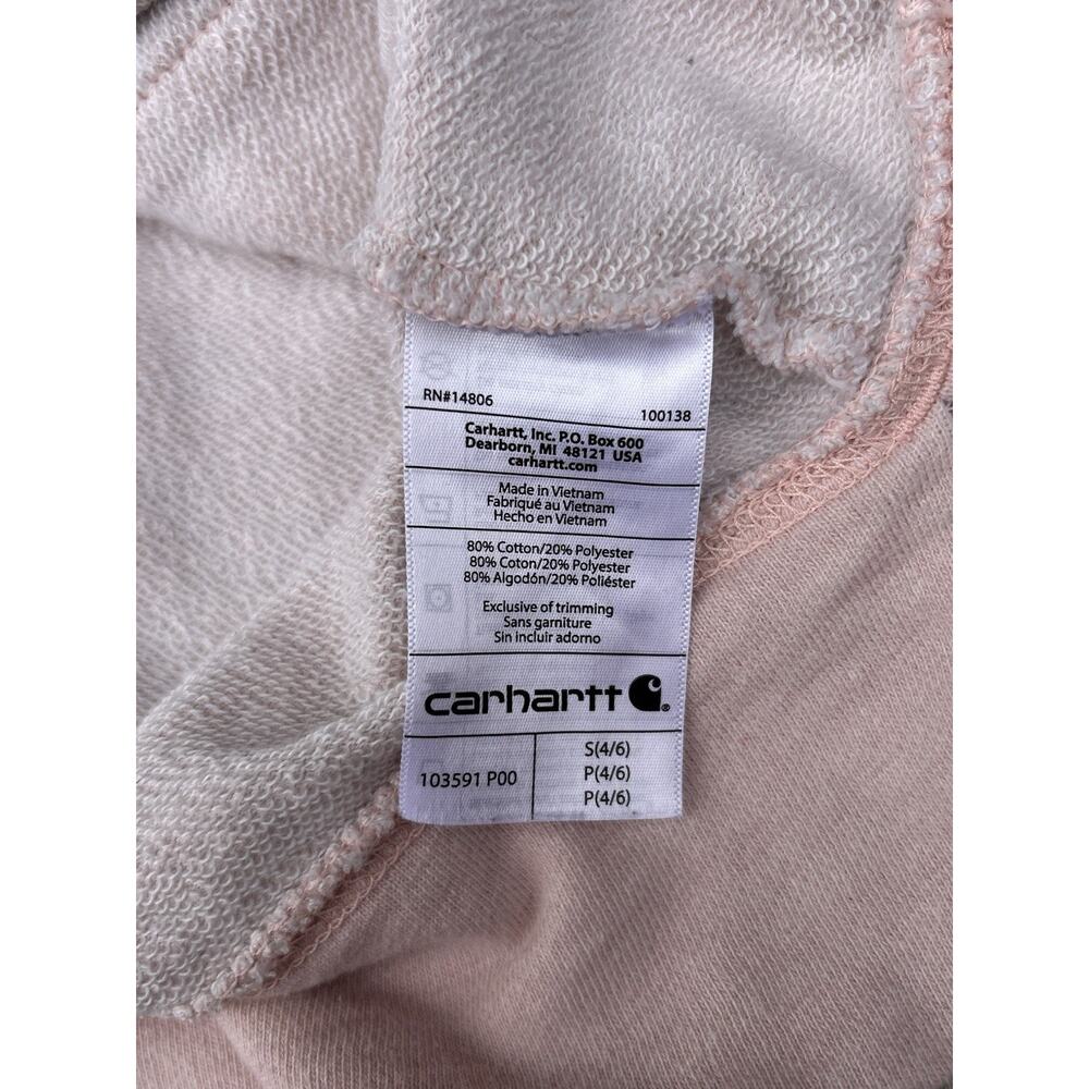 Carhartt Newberry Pullover Hoodie Relaxed Fit Pink Women’s Size Small - Picture 5 of 6